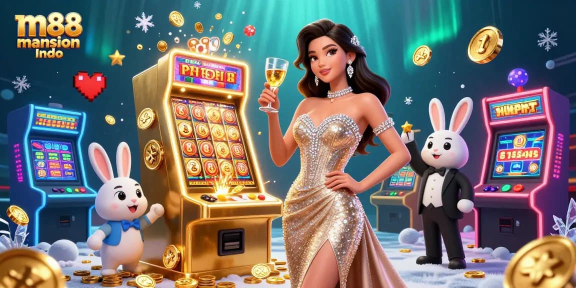 Rasakan keseruan permainan slot m88 mansion Indo dengan pemandangan 3D yang glamor dan kegembiraan kemenangan.