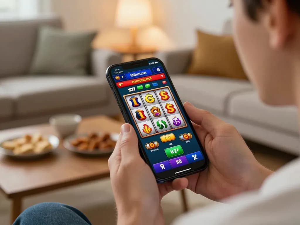 situs gacor nekatwin mobile gaming experience with an exciting slot game on a smartphone