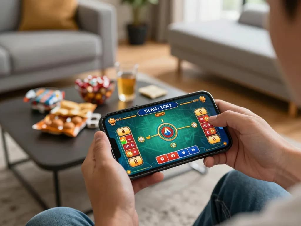 Tài xỉu online game displayed on smartphone as player engages in casual betting