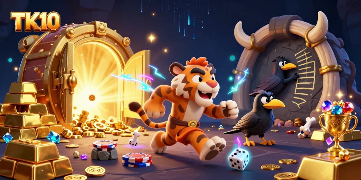 Experience thrilling adventures in TK10's vibrant prehistoric casino with immersive gameplay elements.