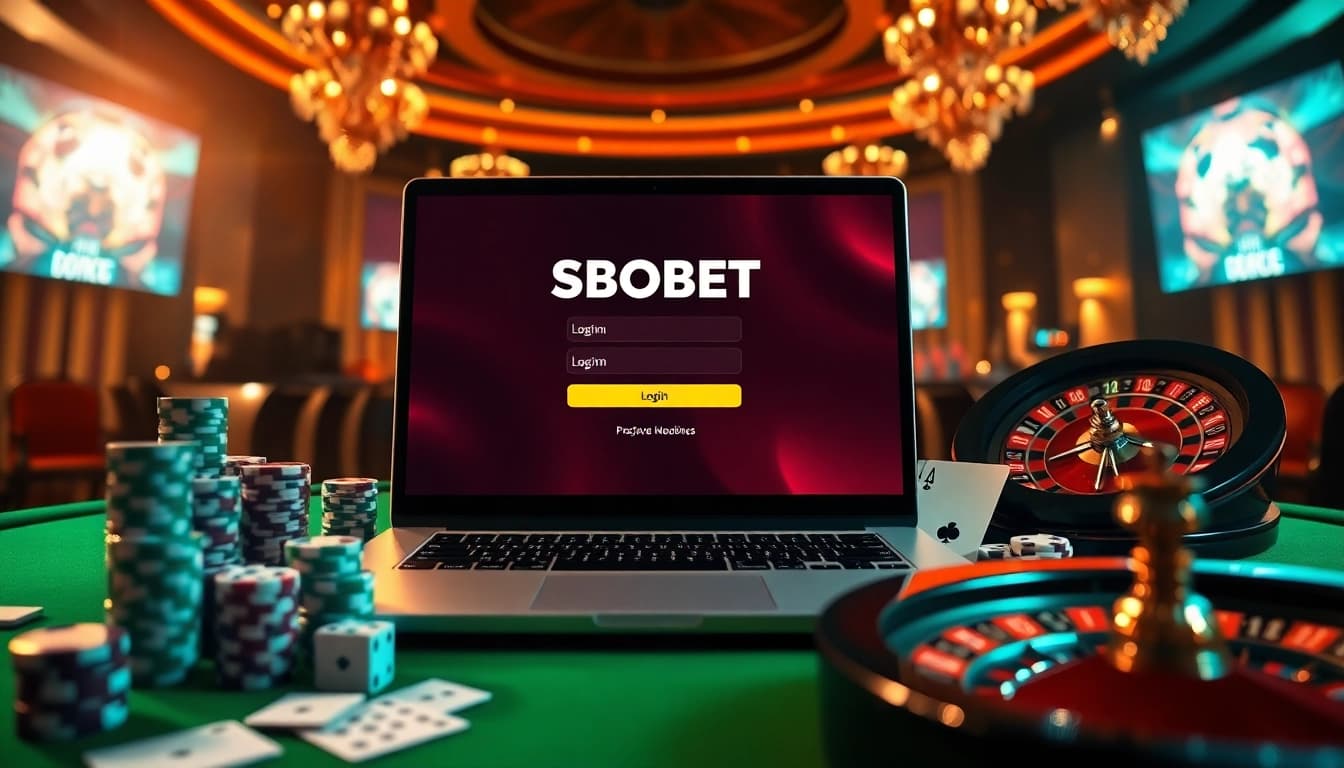 Experience sbobet login excitement with vibrant casino elements and immersive atmosphere.