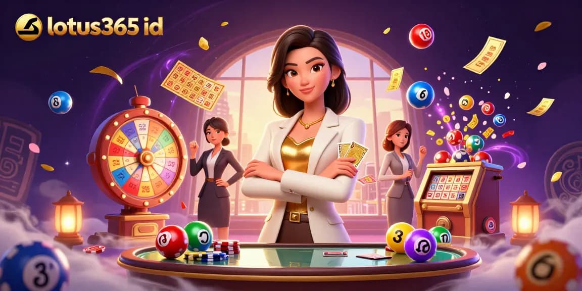 Experience the excitement of gaming with lotus365 id through vibrant lottery visuals and casino elements.