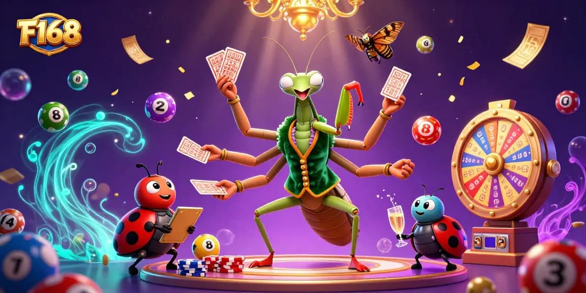 Experience thrilling gameplay at F168 with vibrant lottery elements and engaging characters.