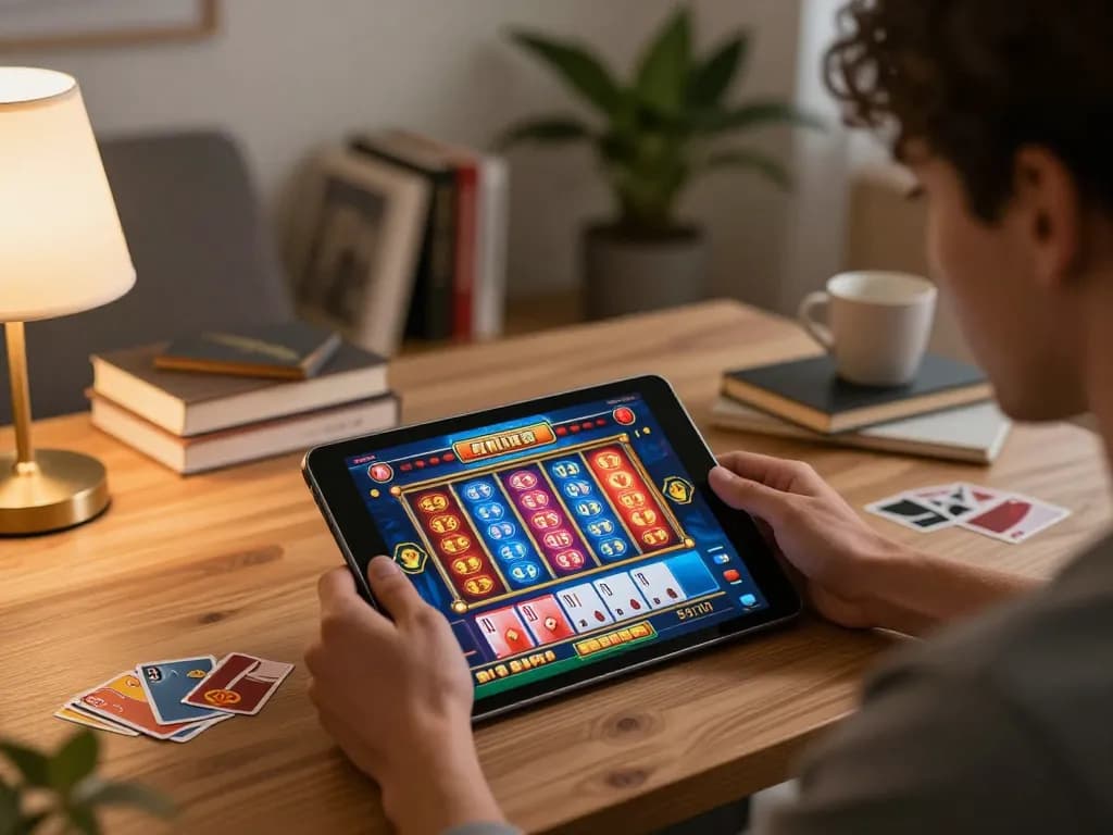 Engaging with south african casinos from home using a tablet for strategic gameplay.