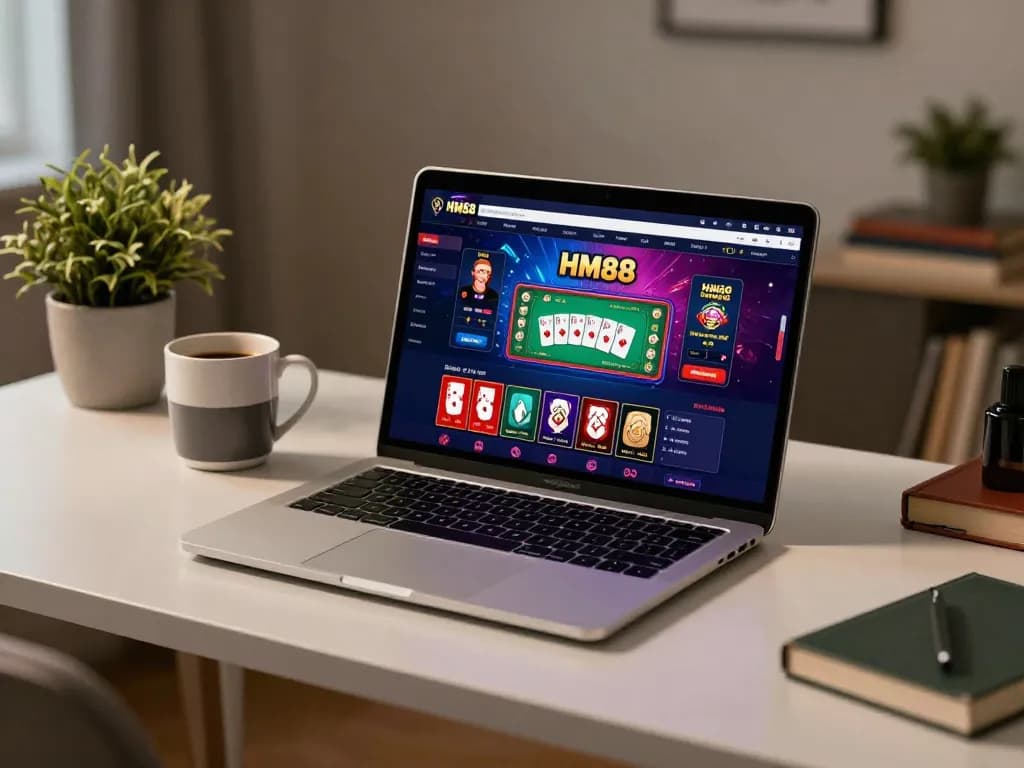 Play exciting games at HM88 online casino app, showcasing vibrant gameplay and interactive interface