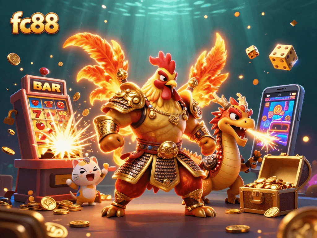 Hưởng ứng jackpot từ fc88 với gà đỉnh cao và rồng sát thủ