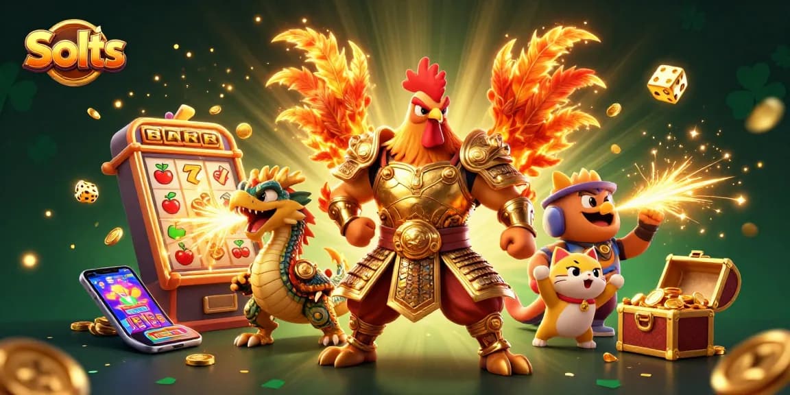 Engage in thrilling Slots adventures with dynamic characters and jackpot explosions in a vibrant casino setting.