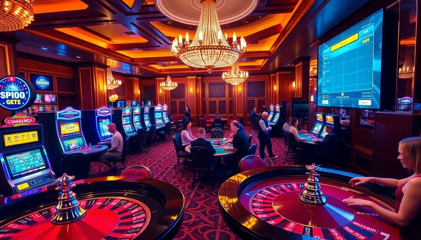 Experience the thrill of gambling at https://go99.institute/ with immersive casino visuals of players and games.
