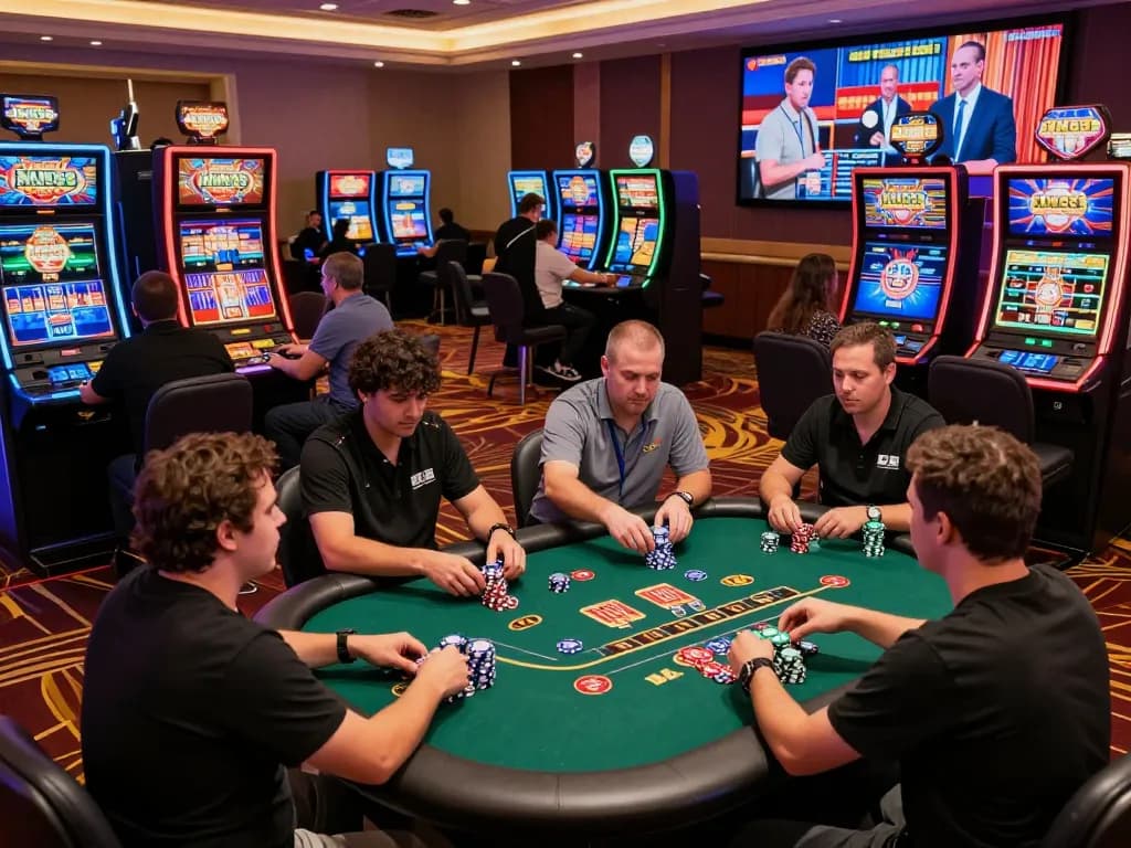 Experience the thrill of the casino with MM88 link as players engage in exciting games, enhanced by vibrant atmospheres.