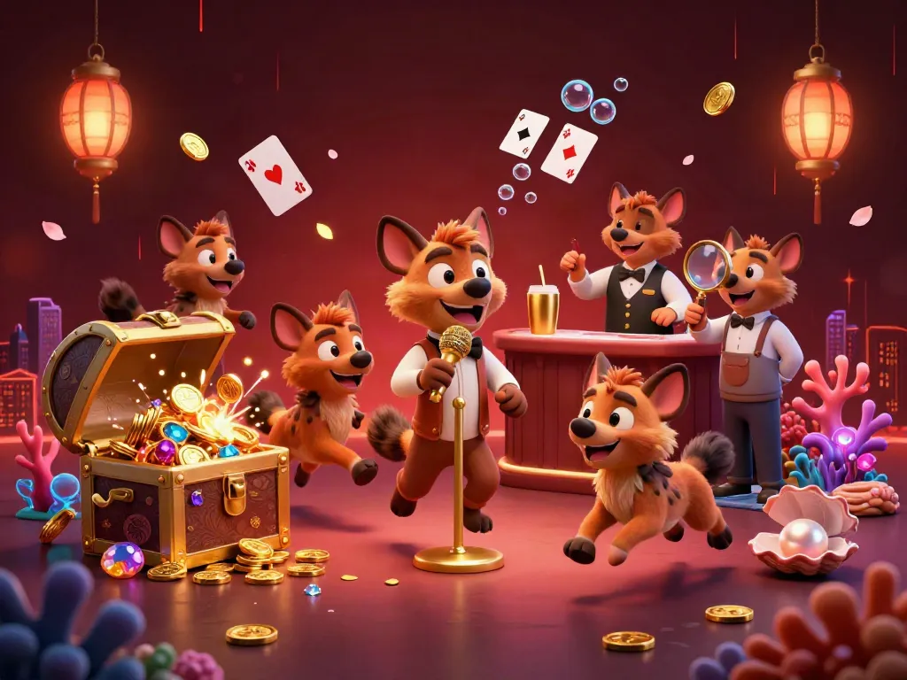 Experience the lively atmosphere of top rated credit card casinos with hyenas at a comedy casino club.