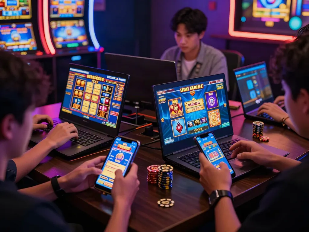Pengalaman judi slot pragmatic gacor online dengan pemain bersemangat menggunakan perangkat modern.