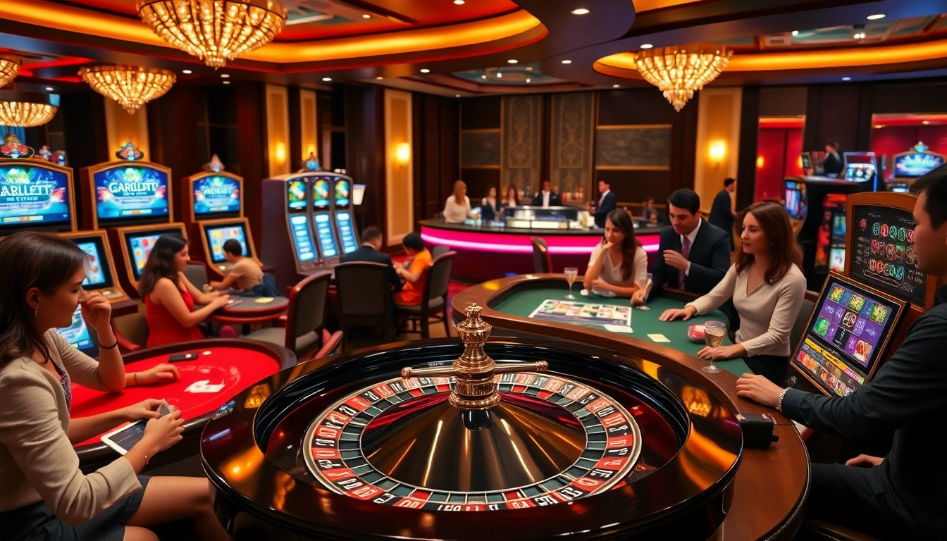 Experience the thrill of garuda slot gameplay in a luxurious casino setting.