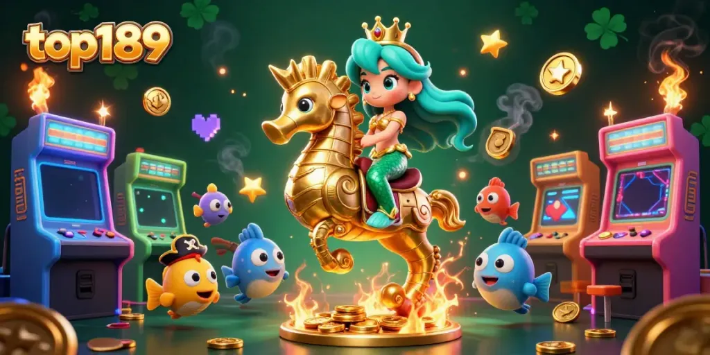 Engage with exciting top189 gaming adventures with vibrant characters and casino elements!