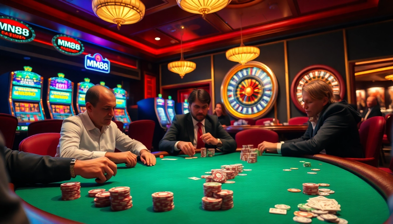 Experience the excitement of online gambling with https://mm88.vin/ featuring high-stakes poker.