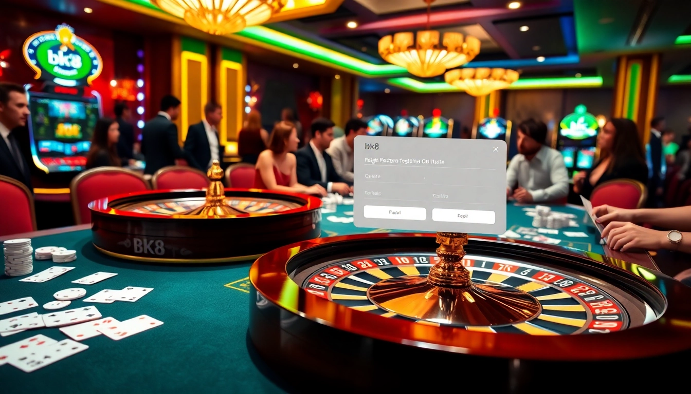 Experience the thrill of สมัครสมาชิก bk8 at our stunning casino tables filled with excitement.