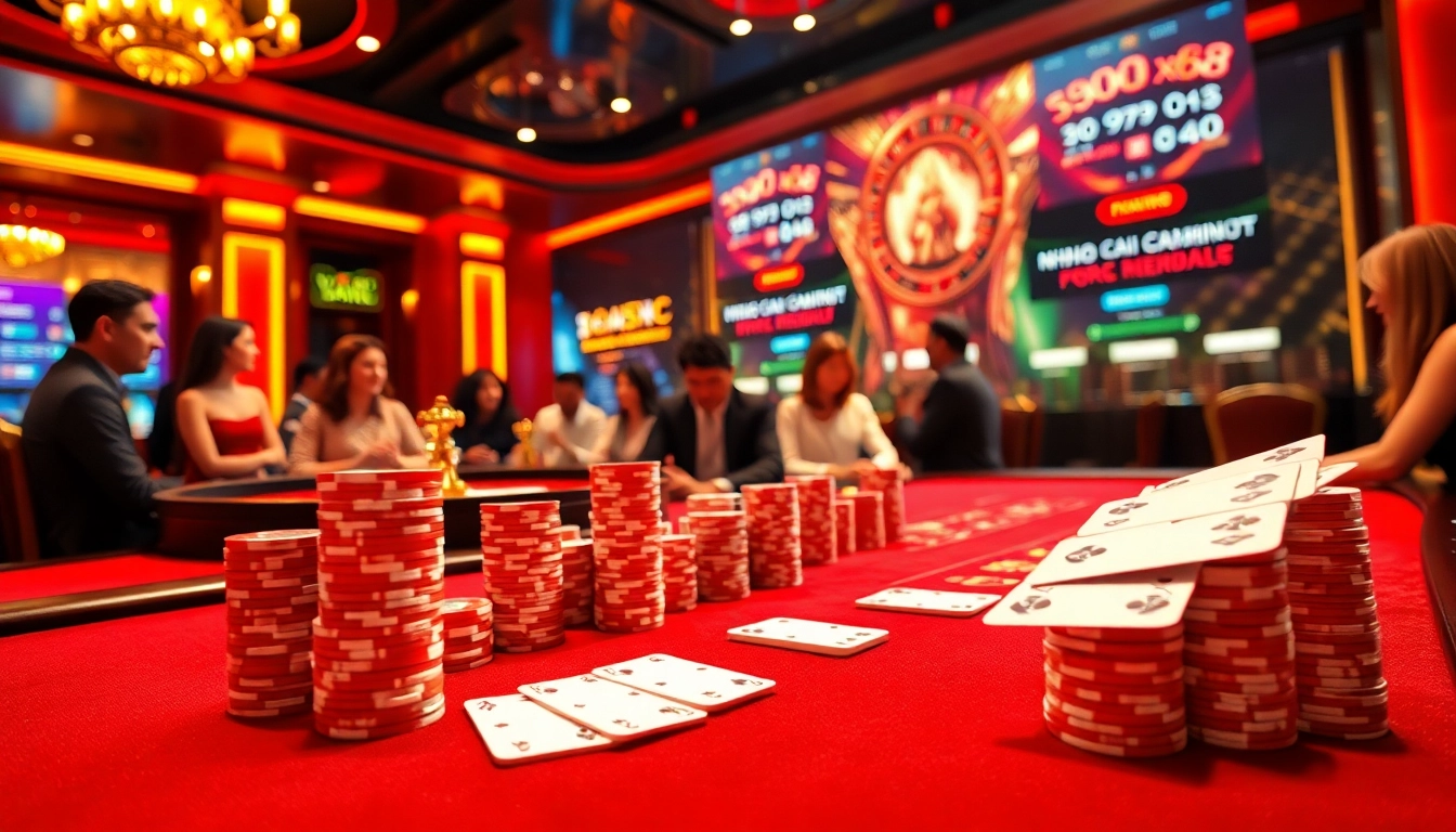 Players winning at the blackjack table at nhà cái xx88, showcasing excitement and luxury in gambling.