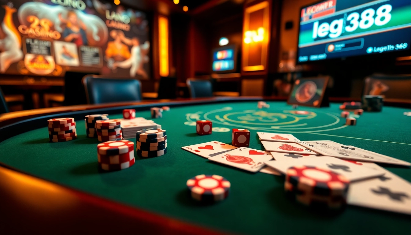 Experience the excitement of high-stakes gaming with LEGO138 login at this luxurious casino setting.