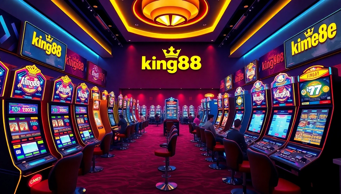 Exciting online casino atmosphere featuring king88 games and engaging players.